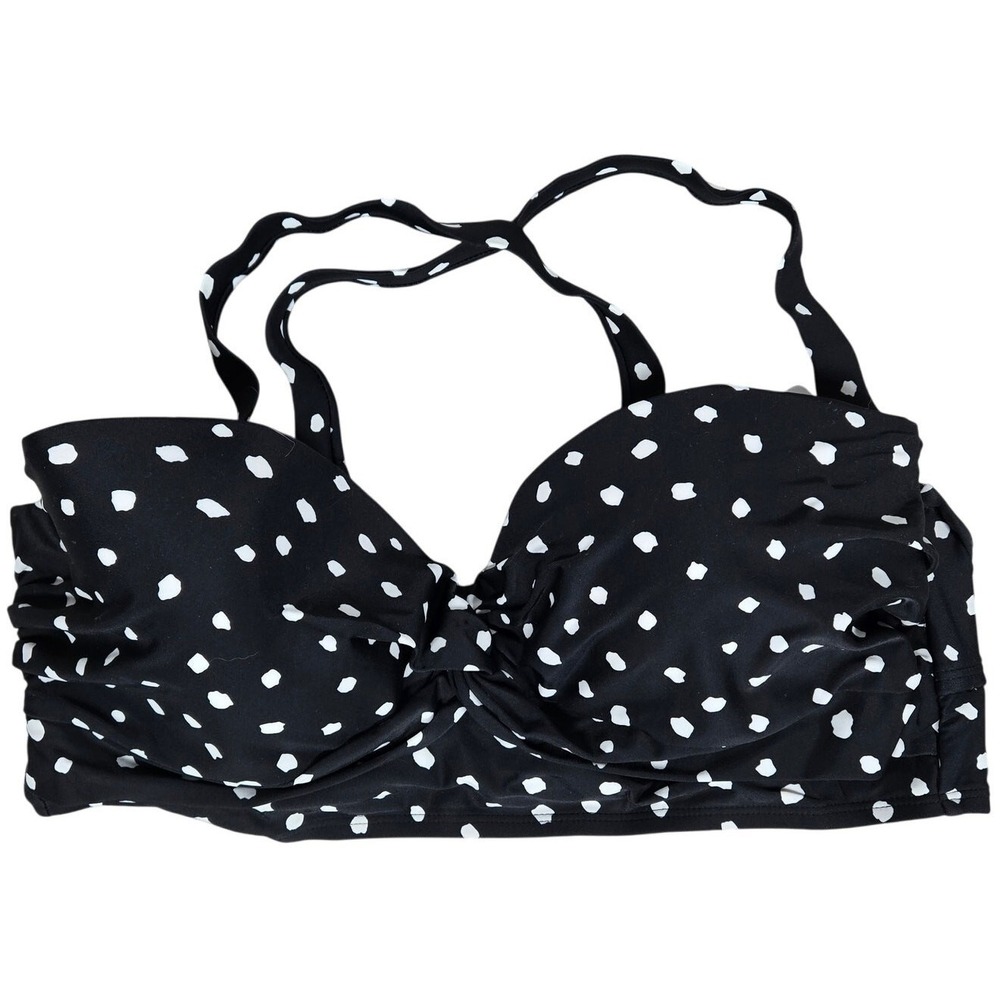 California Sunshine Women's Printed Twist-Front Bikini Top 0‎ NWT
